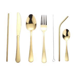 Golden Stainless Steel Cutlery- Set of 7