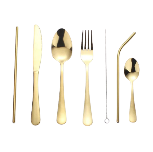 Golden Stainless Steel Cutlery- Set of 7