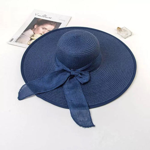 Dark Blue Oversized Hat