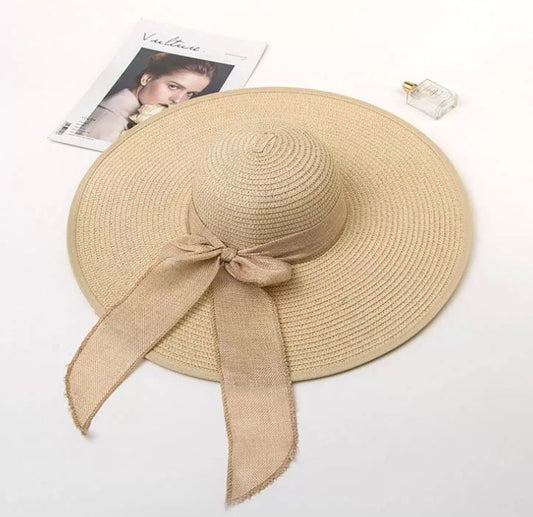 Cream Oversized Hat