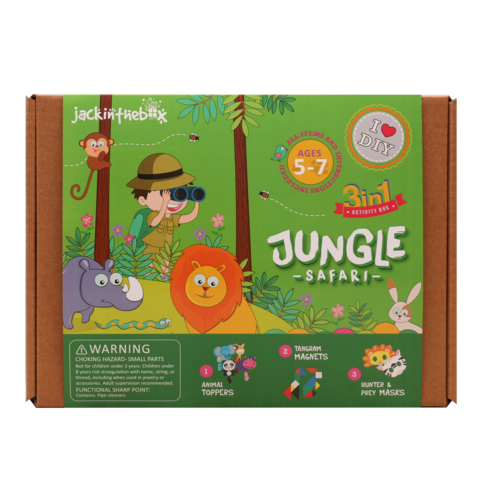 Jungle Safari 3-in-1 DIY Craft Box