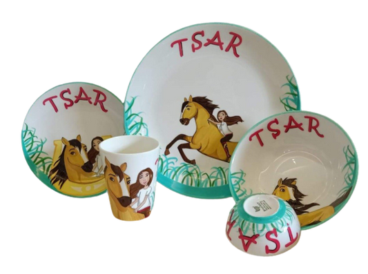 Spirit Horse theme Crockery Set - The Little Gift Co