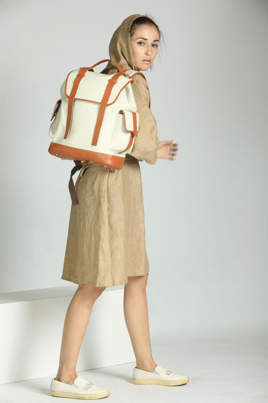 Cream Backpack