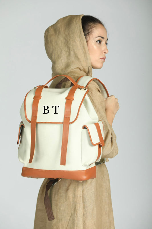 Cream Backpack