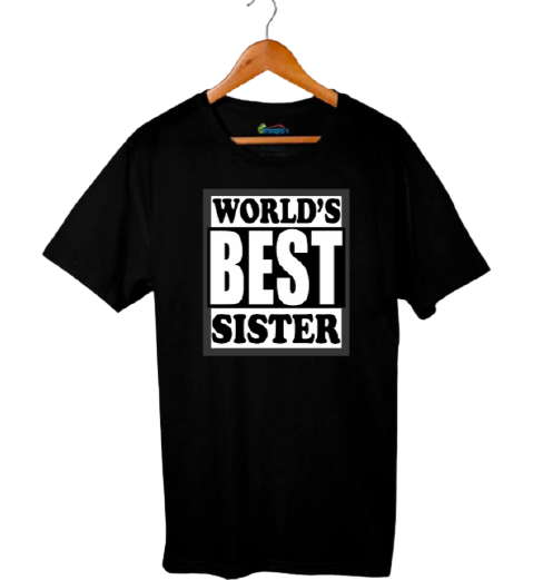 Worlds Best Sister - Black