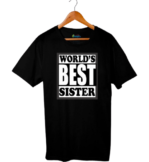 Worlds Best Sister - Black - The Little Gift Co