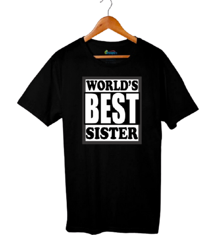 Worlds Best Sister - Black