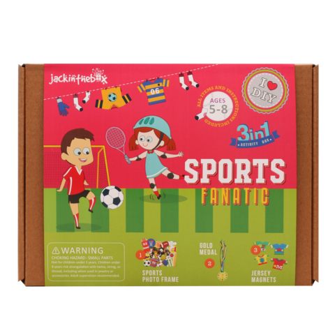 Sports Fanatic 3-in-1 DIY Craft Box