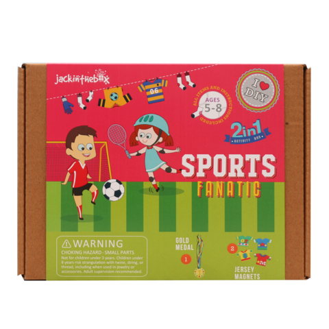 Sports Fanatic 2-in-1 DIY Craft Box