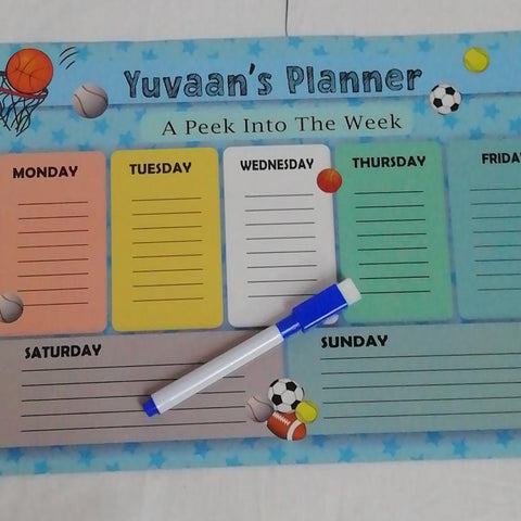 Sport Weekly planner