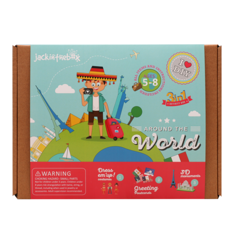 Around the World 3-in-1 DIY Craft Box