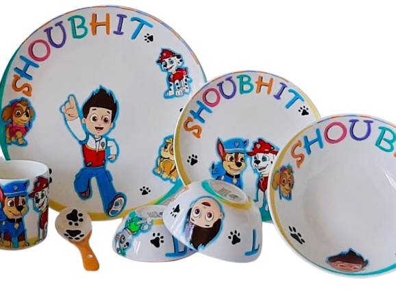 PAWS theme Crockery Set