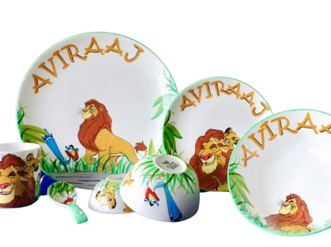 King of the Jungle theme Crockery Set