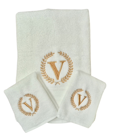 Leaf Motif Bath Linen Set