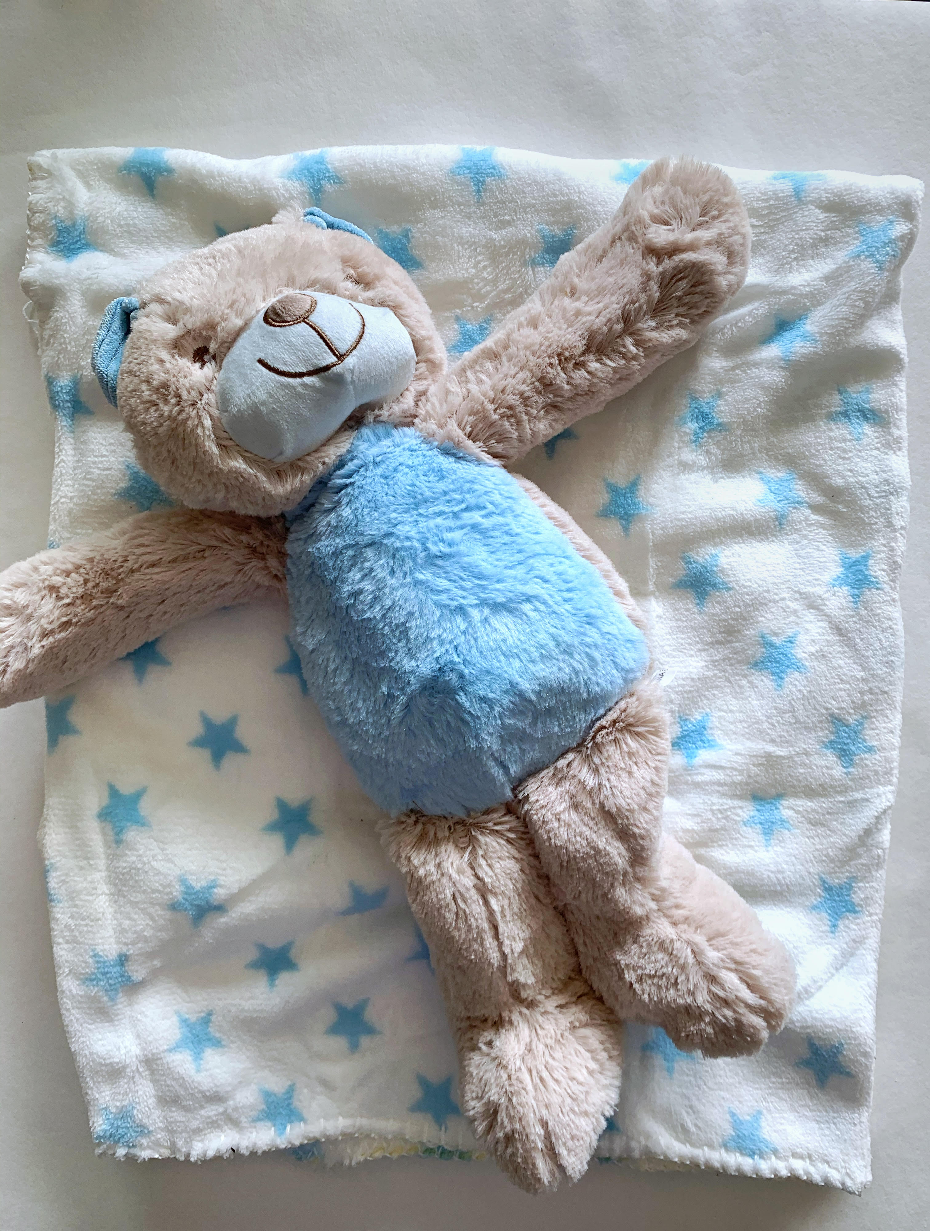 soft toy with blanket