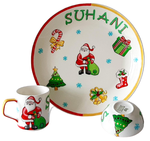 Santa theme Crockery Set