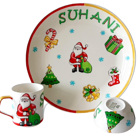 Santa theme Crockery Set